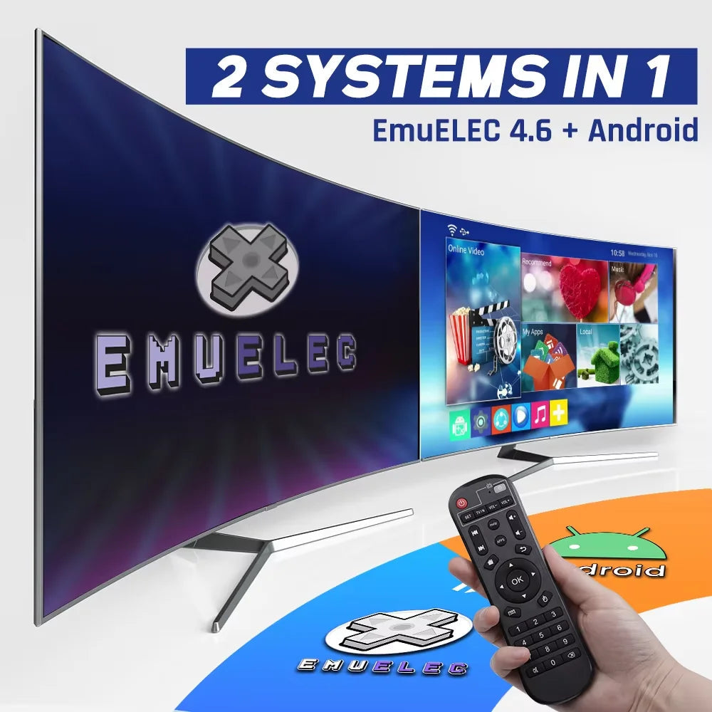 KINHANK Retro Video Game Console Super Console X2 Pro with 90000 Video Games for PS1/DC/MAME/SS with Gamepad Kid Gift Game Box SS69