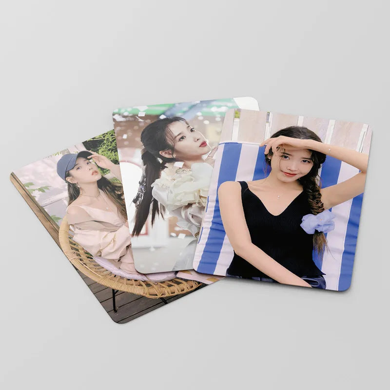 55pcs/set Kpop IU The Golden Hour Lomo Cards High quality HD Photocard for fans collection Fashion Cute Fans Gift SS69
