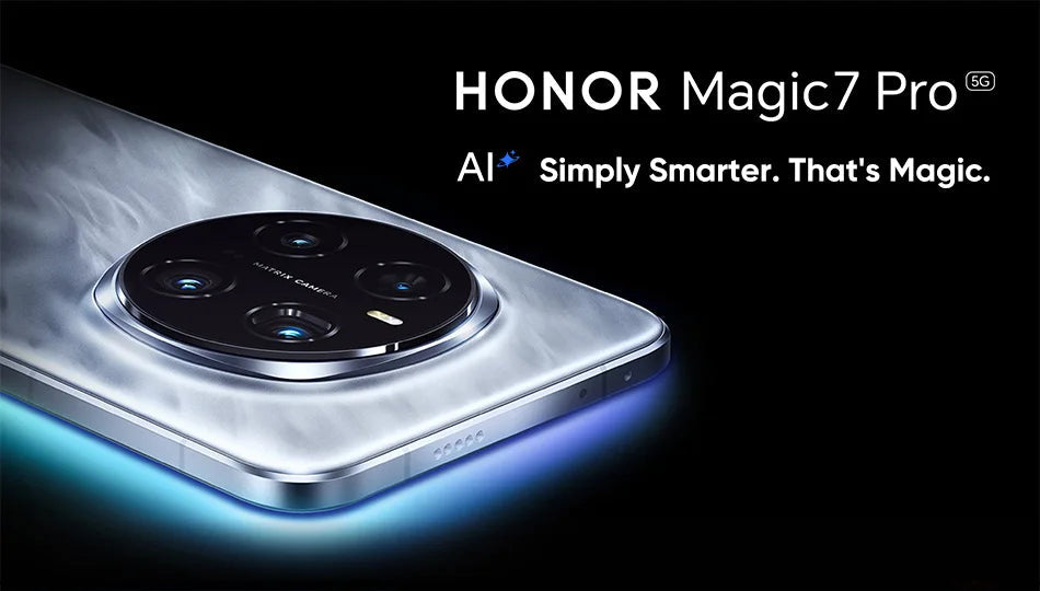 HONOR Magic7 Pro Global Version 5G AI Smartphone Snapdragon 8 Elite 6.8''120Hz OLED Screen 200MP Cameras 100W Charge Magic 7 Pro SS69