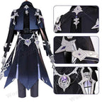 Game Impact Kyryll Chudomirovich Flins Cosplay Costume Wig Hair for Men Halloween Party Carnival Role Paly Outfits