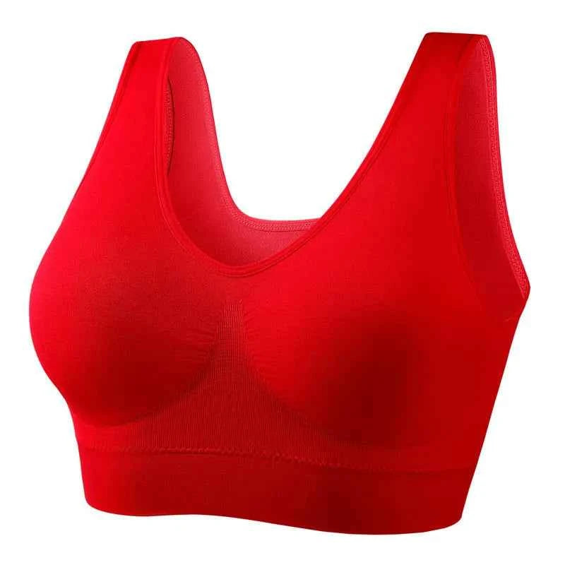 XL-5XL 4PCS Women Seamless Single Layer Camisole Bra Tops Sleep Yoga Sports Bras Tank Tops