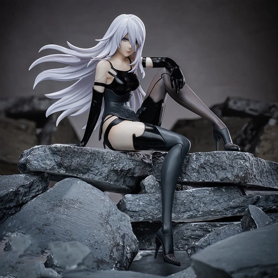Nier Automata 2B A2 9S Sitting Position Game Figure Mechanical Lifeform Statue Collection Desktop Decoration  Toys Gifts SS69