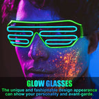 LED Glow Glasses with Blinking Modes for Parties