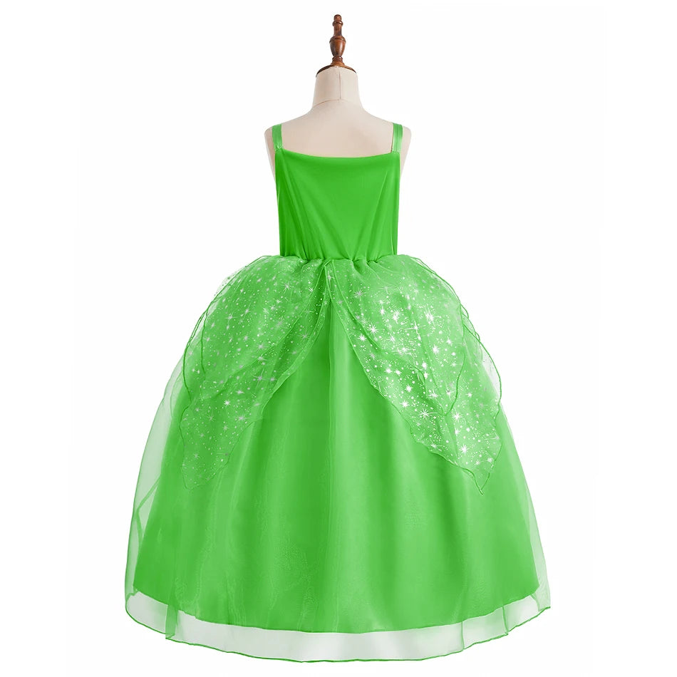 Girls Princess Cosplay Costume Dress - Flower Print