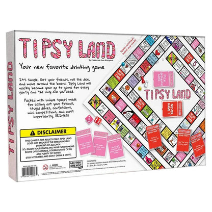 Tipsy Land Drinking Games Interactive Girls Night Party Drinking Game for Adults Bachelorette Halloween Party Game for 2-8Player SS69