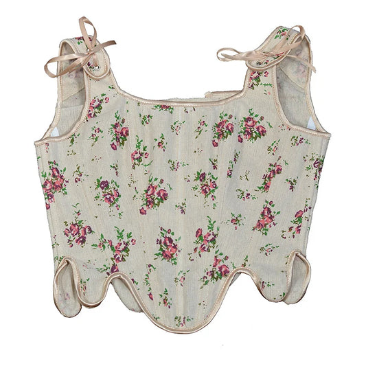 SS69 Lolita Corset Camisole Top - Y2K Underbust Body Shaper Polyester Blend