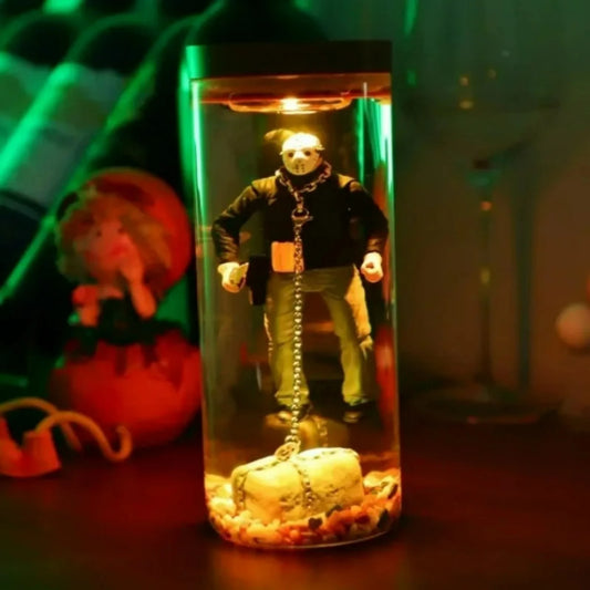 ZHUANGHUANC Alien Resin LED Lamp Stand Novelty Extraterrestrial Decor