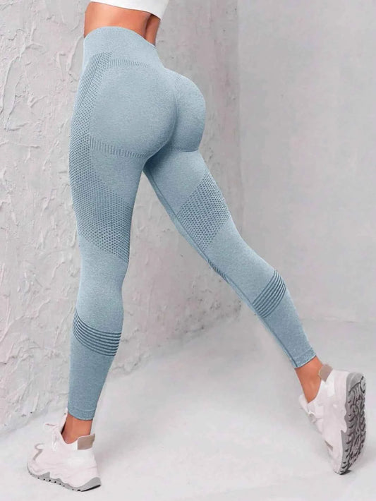 Seamless Wide Waistband Sports Leggings