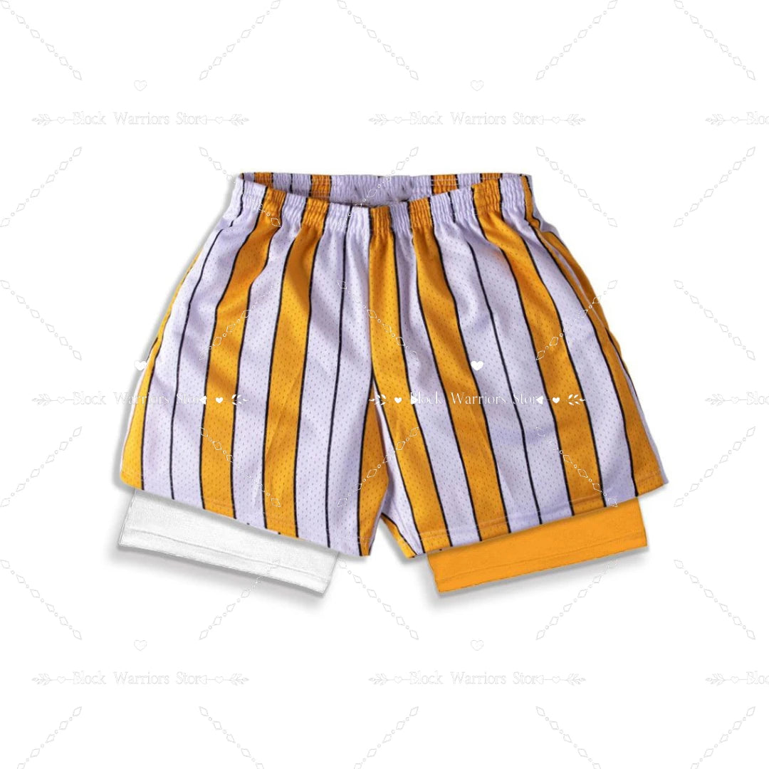 Anime Short Gyms Bilayer 2-in-1 Sports Shorts For Men Sweat-absorbent Quick-drying And Breathable Outdoor Sports Jogging Pants SS69 24.69 3DSCDK143 / L