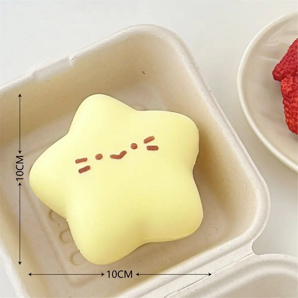 Anti-stress Squishy Watermelon Toys Slow Rising Fidget Toy Fruit Pinch Squeeze Toy Funny Stress Reliever Reduce Pressure Prop SS69 7.69 yellow star