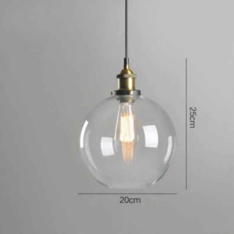 The Nordic Loft Modern Bedroom Pendant Lamp with Clear Gray Amber Vintage Pendant Lights Dining Glass Hanging Light Fixtures