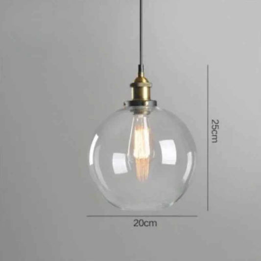 The Nordic Loft Modern Bedroom Pendant Lamp with Clear Gray Amber Vintage Pendant Lights Dining Glass Hanging Light Fixtures