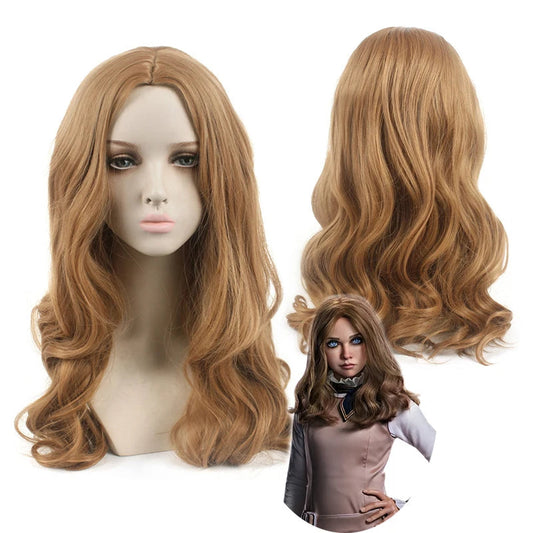 M3GAN 2.0 Megan Cosplay Costume Dress Girls Women Megan Costume Popular Clothes Brown Uniform Dress Set for Adult Comic Con SS69 25.69 Wig Only / XXL
