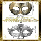 24-150Pcs Couple Masquerade Masks Bulk Venetian Carnival Mask Mardi Gras Antique Vintage Mask for Woman Men Prom Party Costume