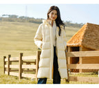 Semir Women's Long Hooded Down Jacket - 90% Duck Down