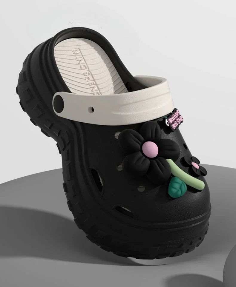 Slides Height Outside Sandals Korea Style Woman Slippers Non Slip Clappers Summer Footwear Top Designs New 39 Shoes for Women