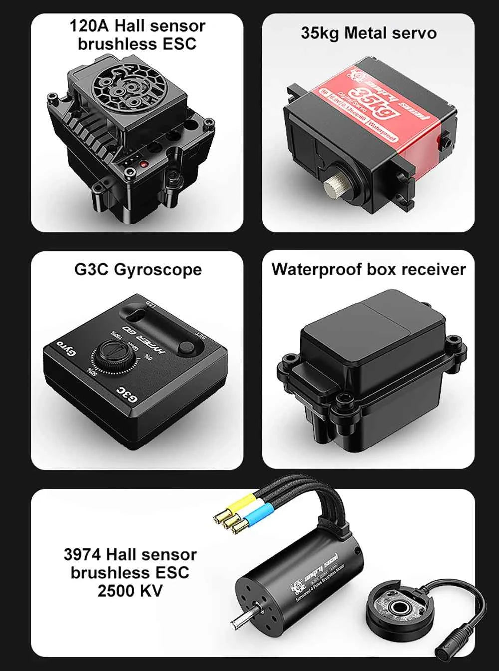 MJX 7303 1/7 RC Car 4WD HYPER GO Blushless Remote Contorl Car High Speed Drift Off-load RC Car For Gifts