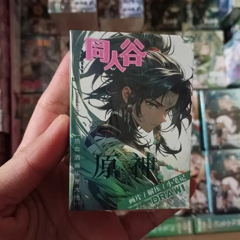 Game Impact Alhaitham Anime Project 40 Sheets 80 Pages Double-sided Mini Characters 68x60mm Magazine Miniature Comic Books SS69