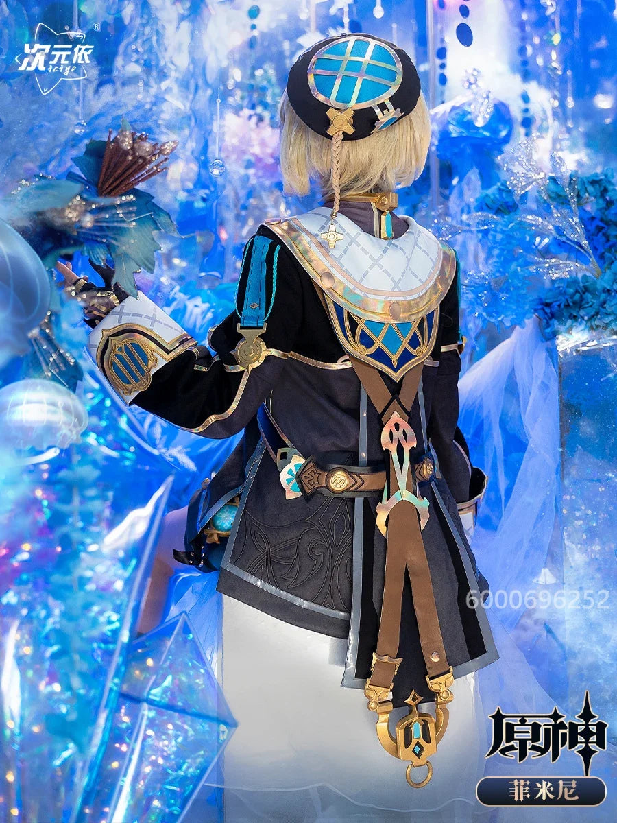 Genshin Impact Freminet Cosplay Costume Uniform Anime Chinese Style Halloween Costumes Role Play for Women Game SS69