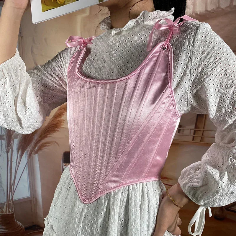 Lolita Corset Camisole Y2K Underbust Body Shaper Polyester Blend