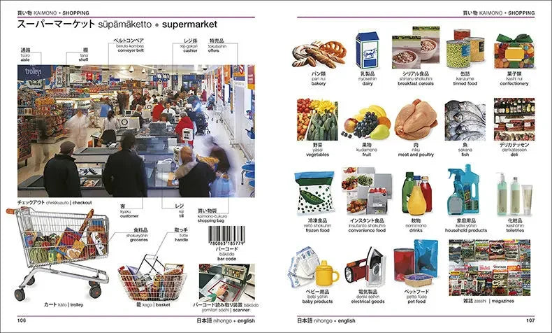 DK Textbook Japanese-English Bilingual Visual Graphic Dictionary English Learning Books English Edition reference book SS69