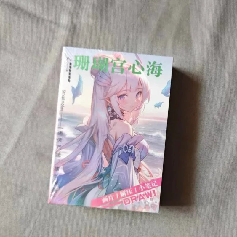 Game Impact Alhaitham Anime Project 40 Sheets 80 Pages Double-sided Mini Characters 68x60mm Magazine Miniature Comic Books SS69 9.69 Sangonomiya Kokomi / 40 Sheets 80 Pages