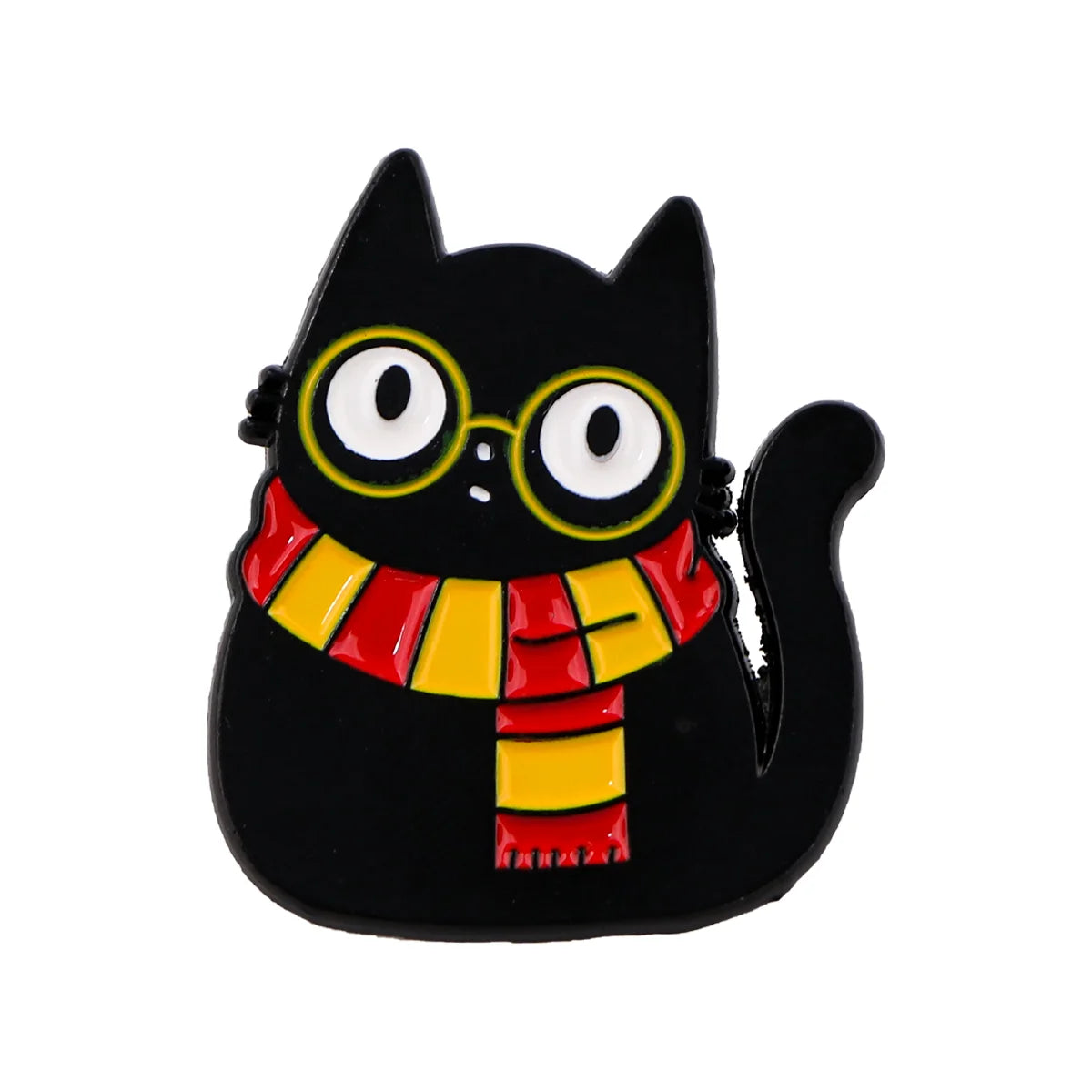 Cute Black Cat Enamel Pin Animal Brooch Pines Lapel Pins Badge on Backpack Clothing Accessories Witch Jewelry Halloween Gifts