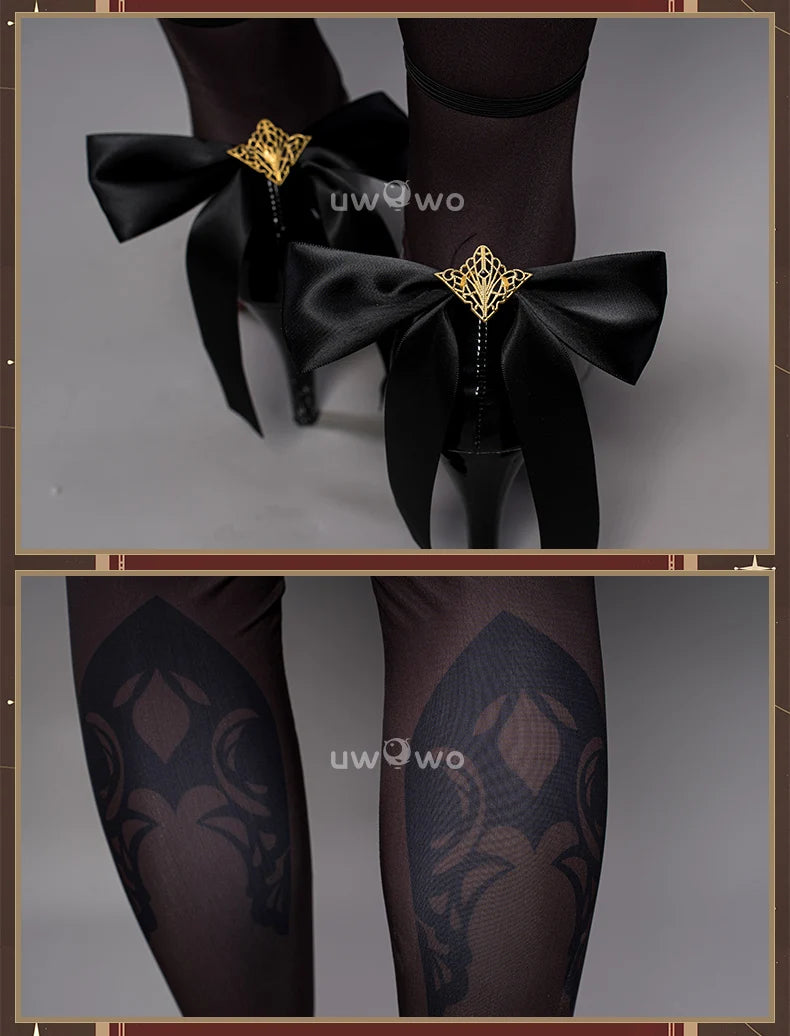 IN STOCK UWOWO Navia Cosplay Genshin Impact Navia Cosplay Costume Fontaine Rococo Style Dress Cosplay Halloween Costume