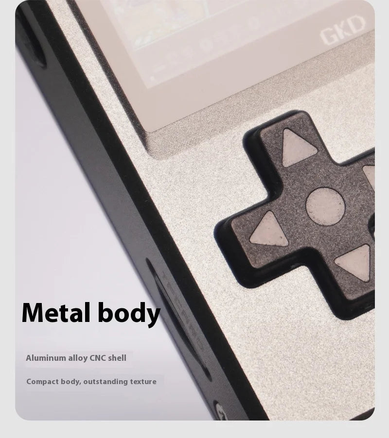 Gkd Pixel 2 Handheld Game Console Portable Retro Nostalgia Game Console Arcade Game Full Metal Body Cnc Gamer Customized Gift SS69