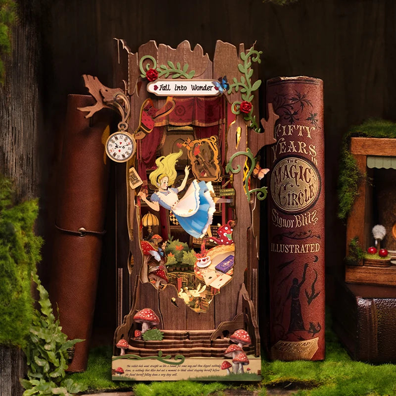 Rolife Fall into Wonder DIY Book Nook Kit with LED Lights