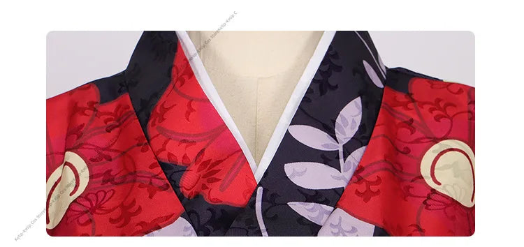 Anime Tamayo Cosplay Costume Kimetsu No Yaiba Wig Kimono Shoes