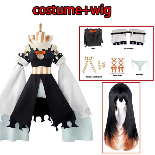 Anime Amo Empool Cosplay Costume Gachiakuta Dress Uniform Tattoo Stickers Cleaners Carnival Halloween Party for Women Prop