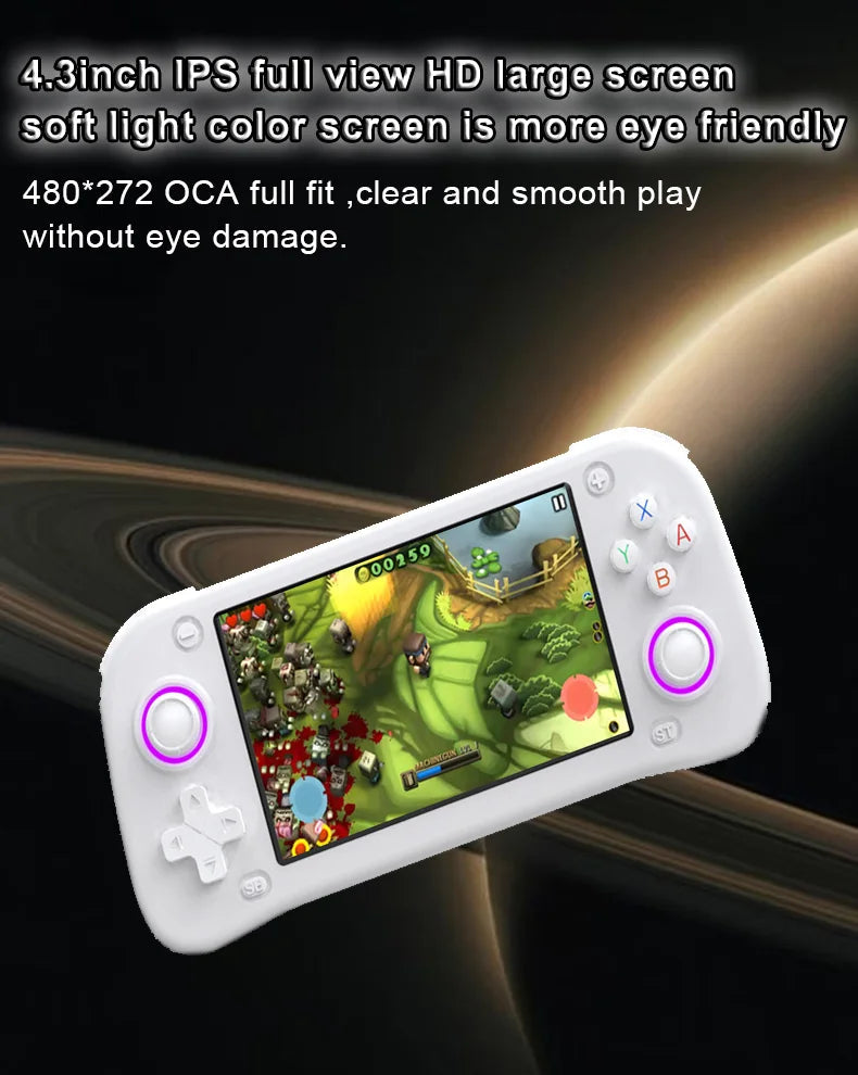 WDYQJE Open Source XF43 Retro Handheld Game Console Linux System Gaming Video Players Console Portable Pocket Device Child Gift SS69