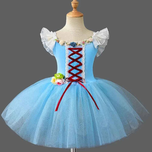 Kids Clothes Princess Stage Performance Costume Children Clothing Party Elegant Tutu Ballet Leotards for Girls Dress Dance Wear