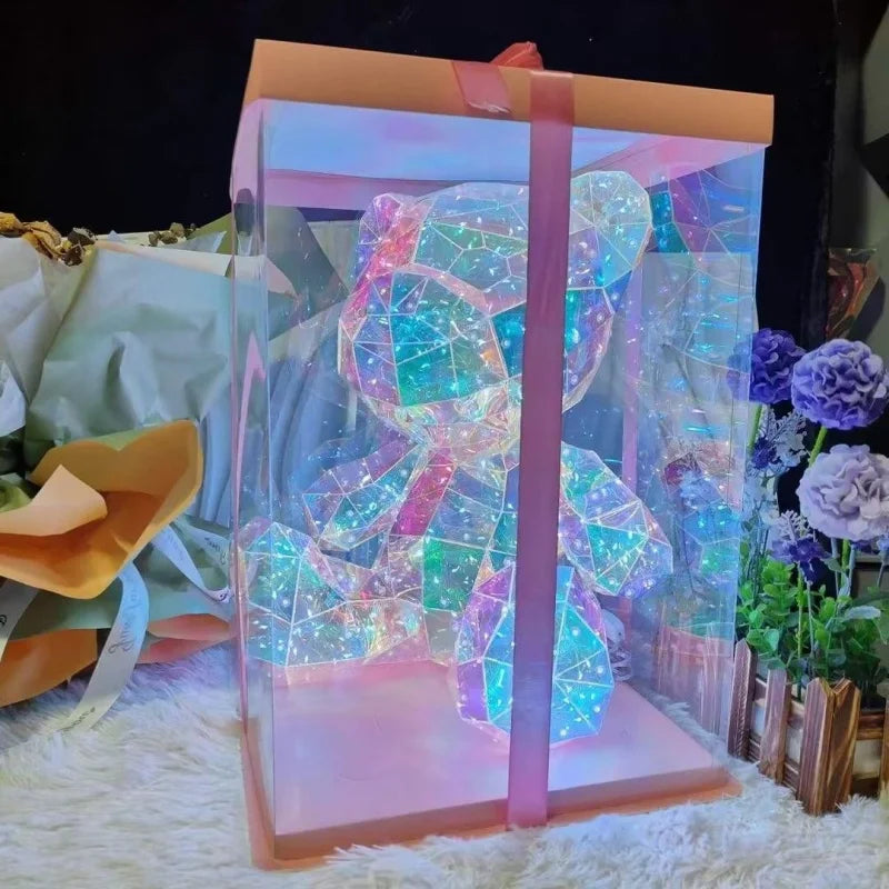 Glowing Bear LED Toy Ornament - PVC Decorative Light