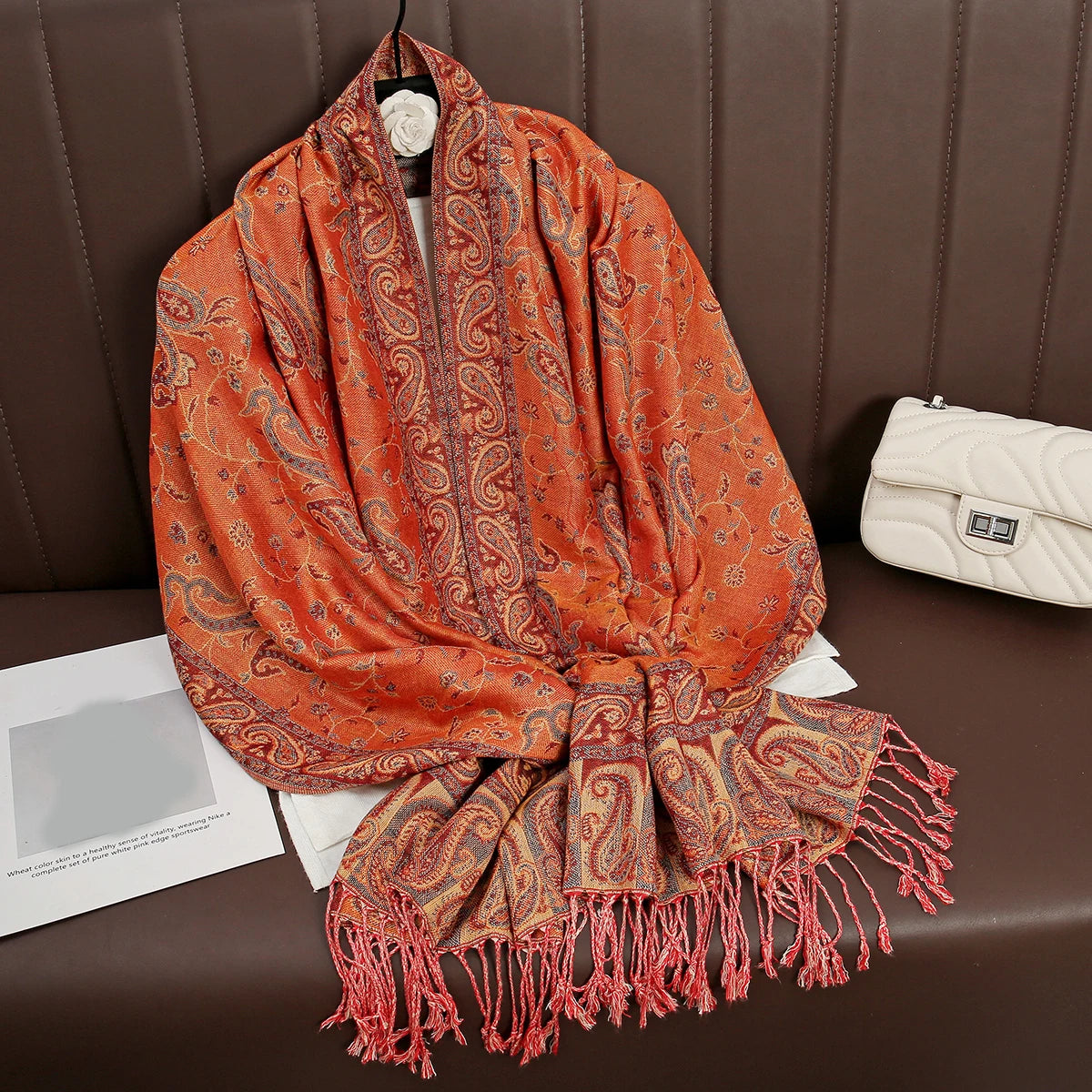 Luxury Brand Autumn Cashmere Pashmina Shawl Lady Wrap Warm Winter Scarves Design Print Female Foulard Cotton Stoles Scarf 2023 SS69 13.69 T100-07