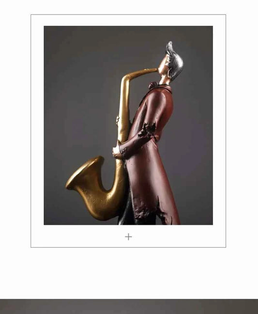Vintage Musical Instrument Resin Figure Ornaments Figurines Home Decoration Accessories for Living Room Ornaments for Home Decor