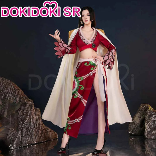 【Partial Ready For Ship】IN STOCK Boaa Hancockk Cosplay Costume Anime Cosplay 【XS-3XL】DokiDoki-SR Women Red Sexy Hancockk Wig