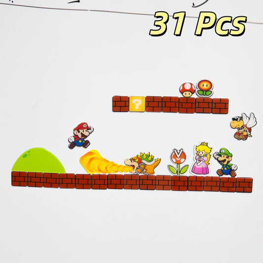 Cartoon Bros Fridge Magnet Home Kitchen Convenience Sticker Anime Photo Message Board Refrigerator Magnetic Stickers Home Dec