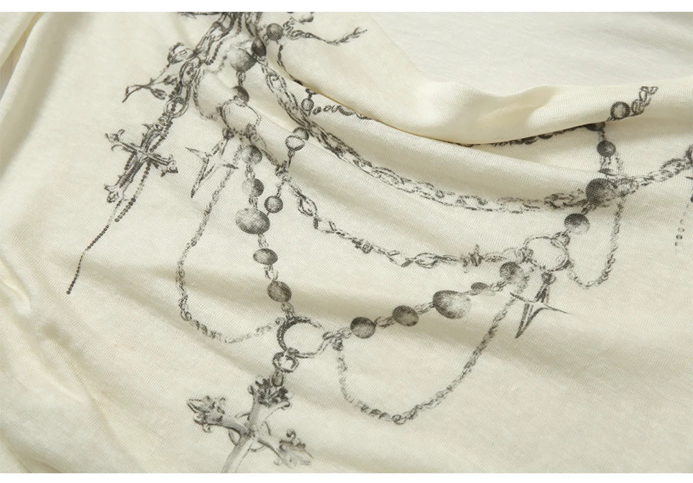 NO ROMANCE Fairy Sexy Punk Printing Half Transparent Lace Patch Knitted Long Sleeve Hooded Dresses Rock Gothic Design Vestidos SS69