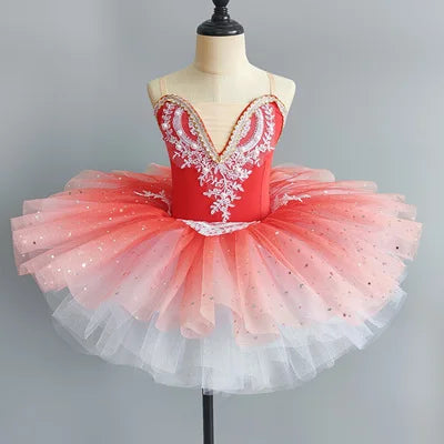 Girls Ballet Tutu Dress for Kids Princess Performance Fairy Costume