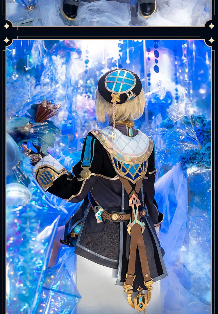 Genshin Impact Freminet Cosplay Costume Uniform Anime Chinese Style Halloween Costumes Role Play for Women Game SS69