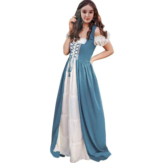 Medieval Renaissance Drama Dance Costume Halloween Girdle Cos Dress Halloween Costumes for Women Dress Love Live Cosplay