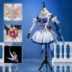 Genshin Impact Odette Cosplay Costume Women Fantasy Ballerina Dress Anime Game Role Play Convention Halloween Party Outfit Set