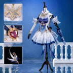 Genshin Impact Odette Cosplay Costume Women Fantasy Ballerina Dress Anime Game Role Play Convention Halloween Party Outfit Set