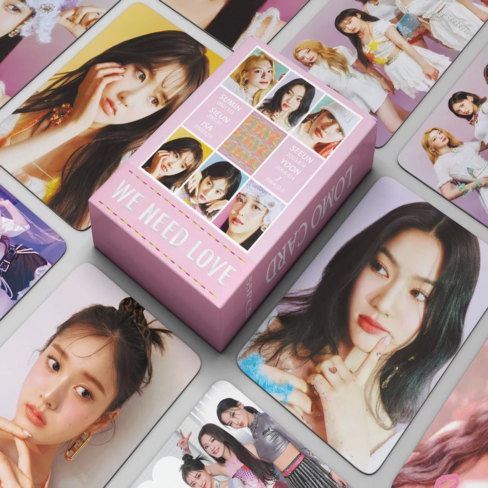 50 Cards / Set Stayc New Album Laser Card Lomo Card Girl Group Print Photo Card Beautiful Photo Fan Girl Gift Small Card Kpop SS69