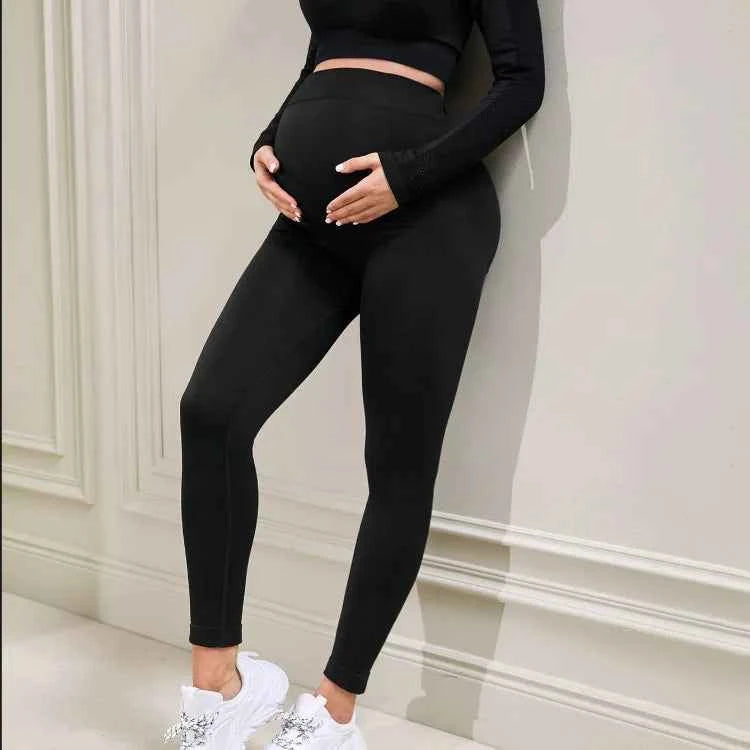 Pregnant Women's Thin Bottoming Pants Spring And Summer New Maternity High Elastic Belly Support Pants