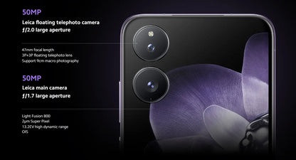 Global Version Xiaomi MIX Flip Snapdragon 8 Gen 3 Smartphone 4.01" All Around Liquid Outer Display 4780mAh Xiaomi Surge Battery SS69