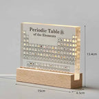 Acrylic Elements Periodic Table Mendeleev Safe Periodic Table Figurine Display Science Ornament Room Decoration Desk Accessories