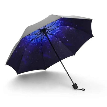 Beautiful Flower Painting Inside Men And Women Umbrella Sun And Rain Anti-uv Umbrellas Ladies Parasol Folding Paraguas For Gifts